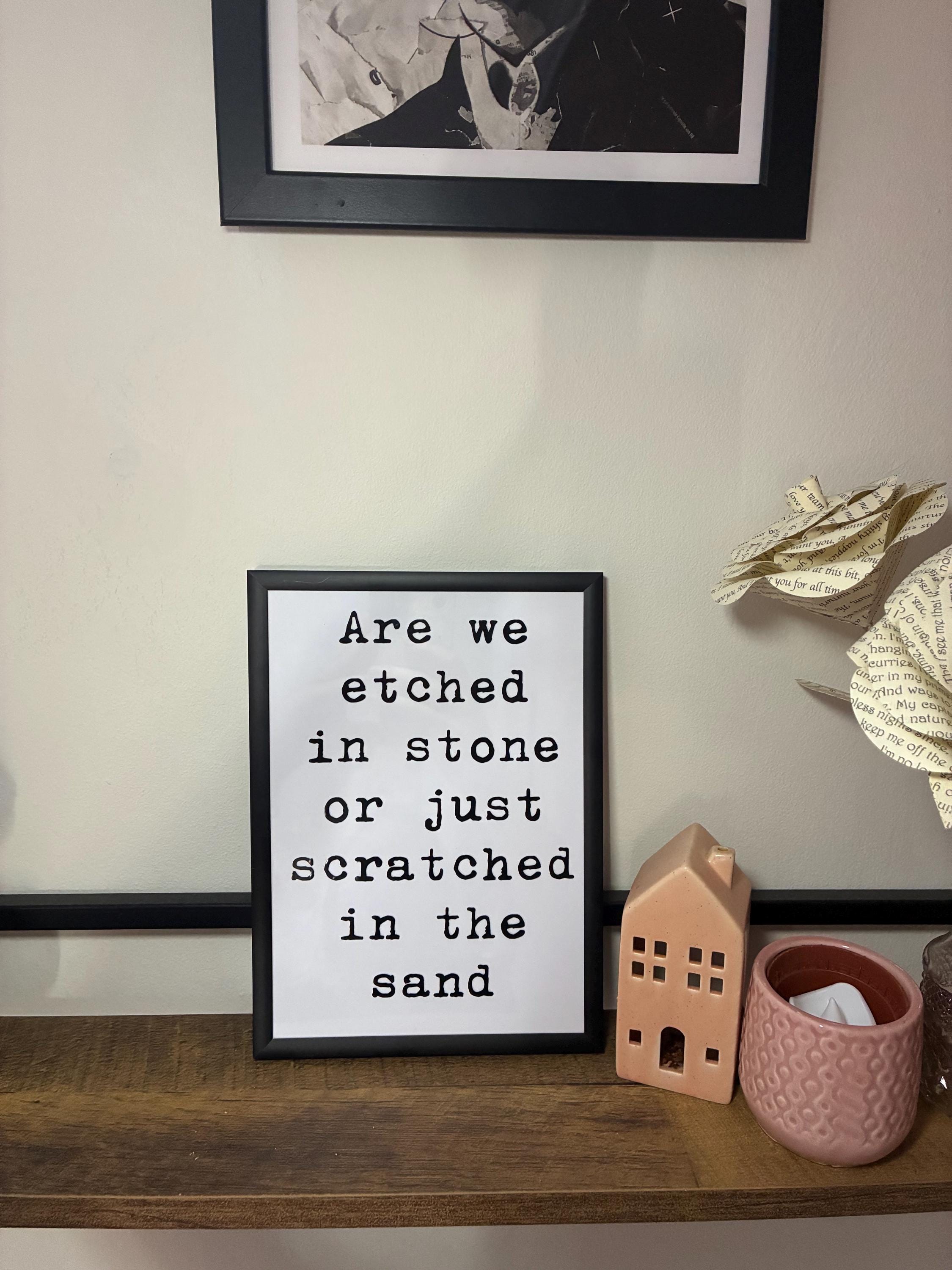 The Stone Roses Lyric Print: Tightrope Song, Manchester Band (A5) - The Crafty Bee