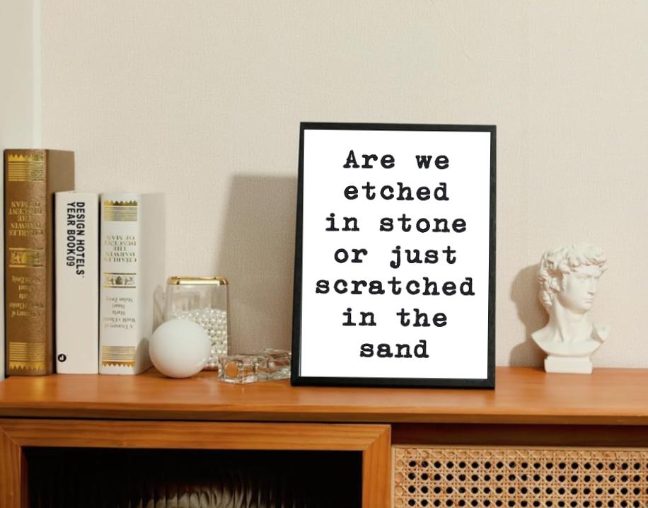 The Stone Roses Lyric Print: Tightrope Song, Manchester Band (A5) - The Crafty Bee