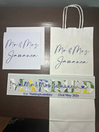 Wedding Gift/Sign for Home: Personalised Wedding Plaque - The Crafty Bee