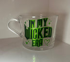Wicked Clear Mug | In my Wicked Era Glass Cup | Wiked film themed cup/mug tea/coffee | Glinda & Elphaba Gift | Wicked Fan Merch - The Crafty Bee